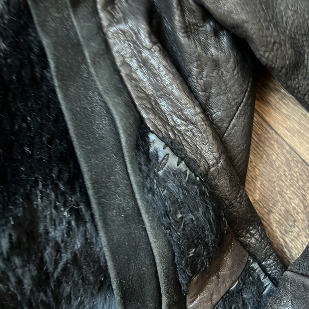 Helmut Lang Fur Leather Jacket - Picture 2 of 11